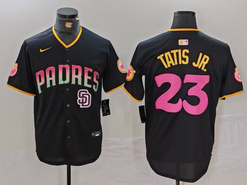 Men San Diego Padres #23 Tatis jr Black Jointly 2024 Nike MLB Jersey style 2